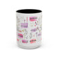 Christian Accent Coffee Mug — "Remind me who you are in Christ" Inspirational Pattern