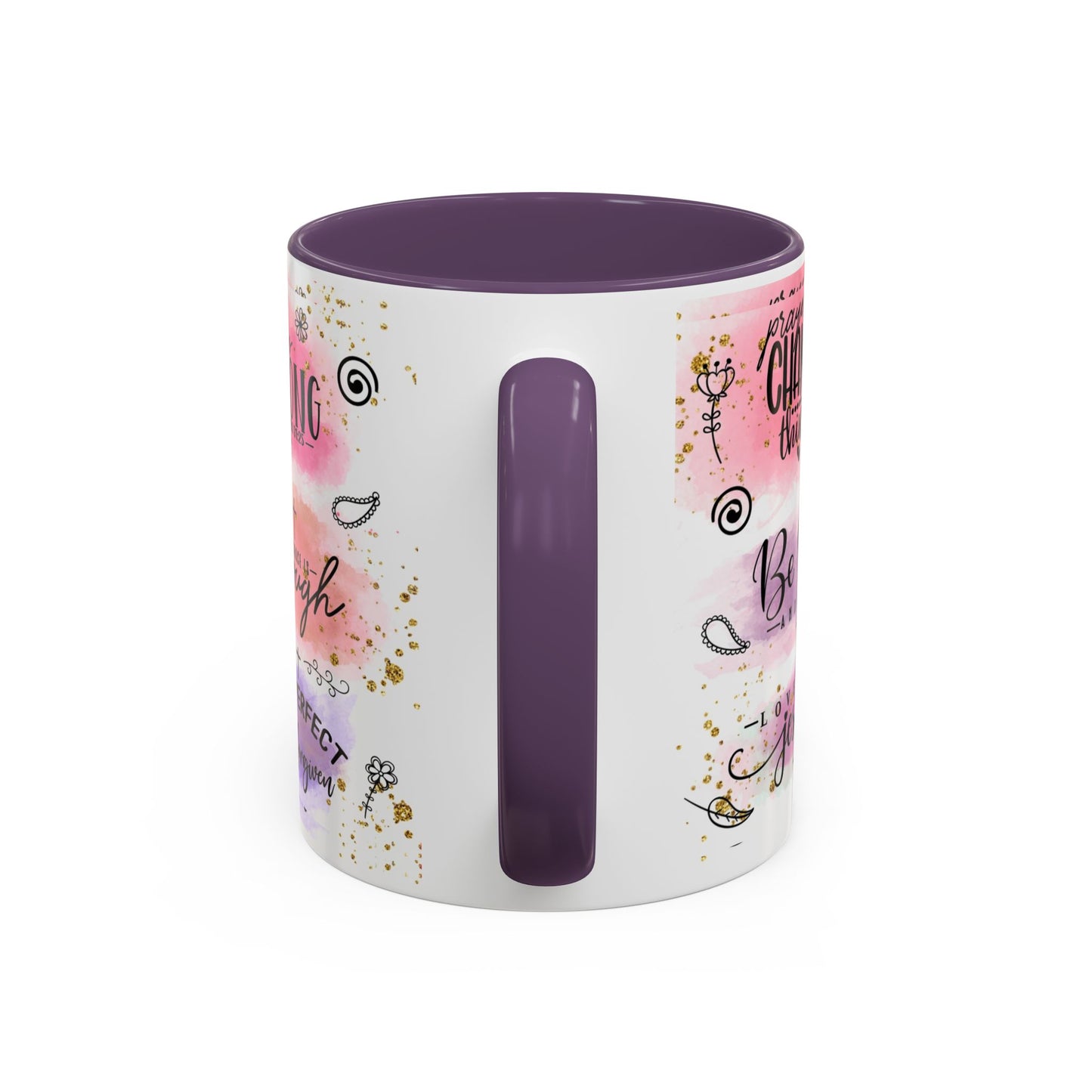 Inspirational Christian Coffee Mug — "Beauty From Ashes" Faith & Strength Accent Mug (11/15oz)