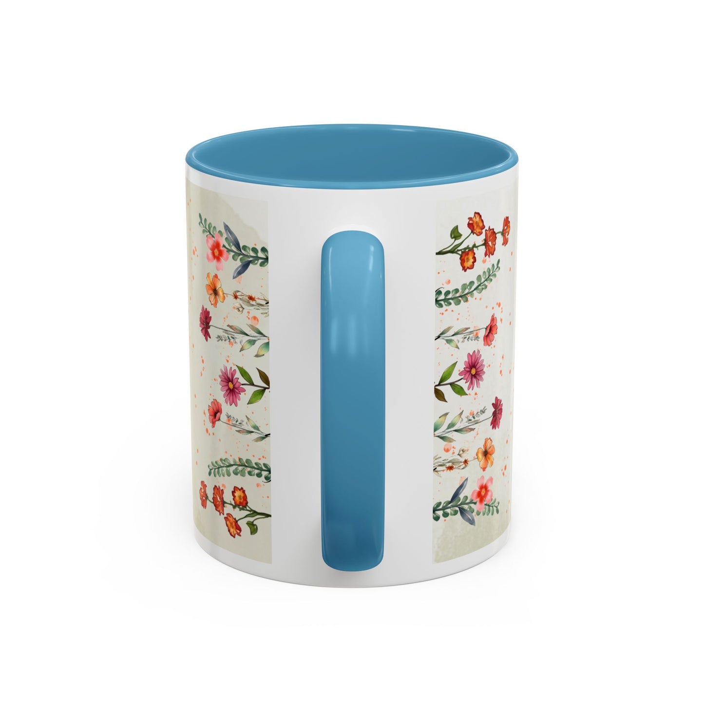 Inspirational Floral Coffee Mug — "God Says You Are" Ceramic Accent Mug (11/15 oz)