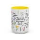 Inspirational Bible Verse Coffee Mug — Floral Scripture Quotes (11/15oz)