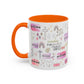 Christian Accent Coffee Mug — "Remind me who you are in Christ" Inspirational Pattern