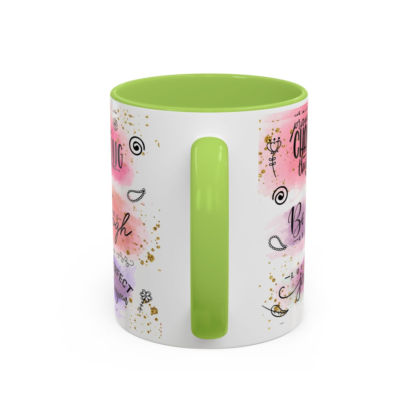 Inspirational Christian Coffee Mug — "Beauty From Ashes" Faith & Strength Accent Mug (11/15oz)